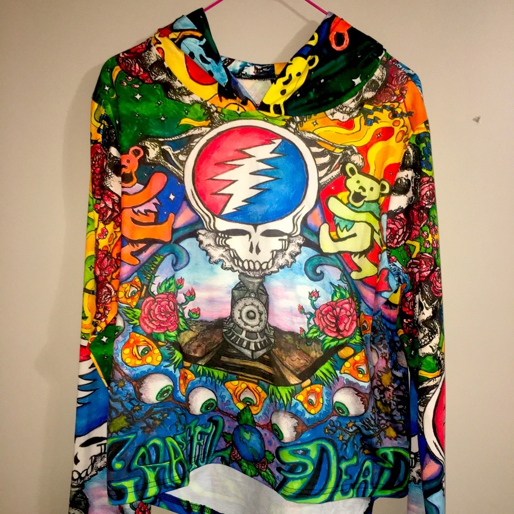 Colorful Grateful Dead long sleeve sweatshirt